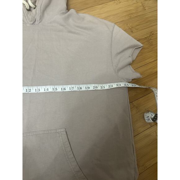 Urban Outfitters Men’s/Unisex Short Sleeve Hoodie – Taupe Beige, Size M - Picture 3 of 5